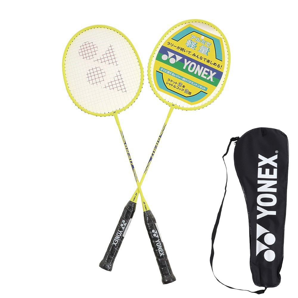 YONEX バドミントンラケット 2本セット シャトル ケース付き グラフレックス GR417WXG-392 ４ 131 バドミントン