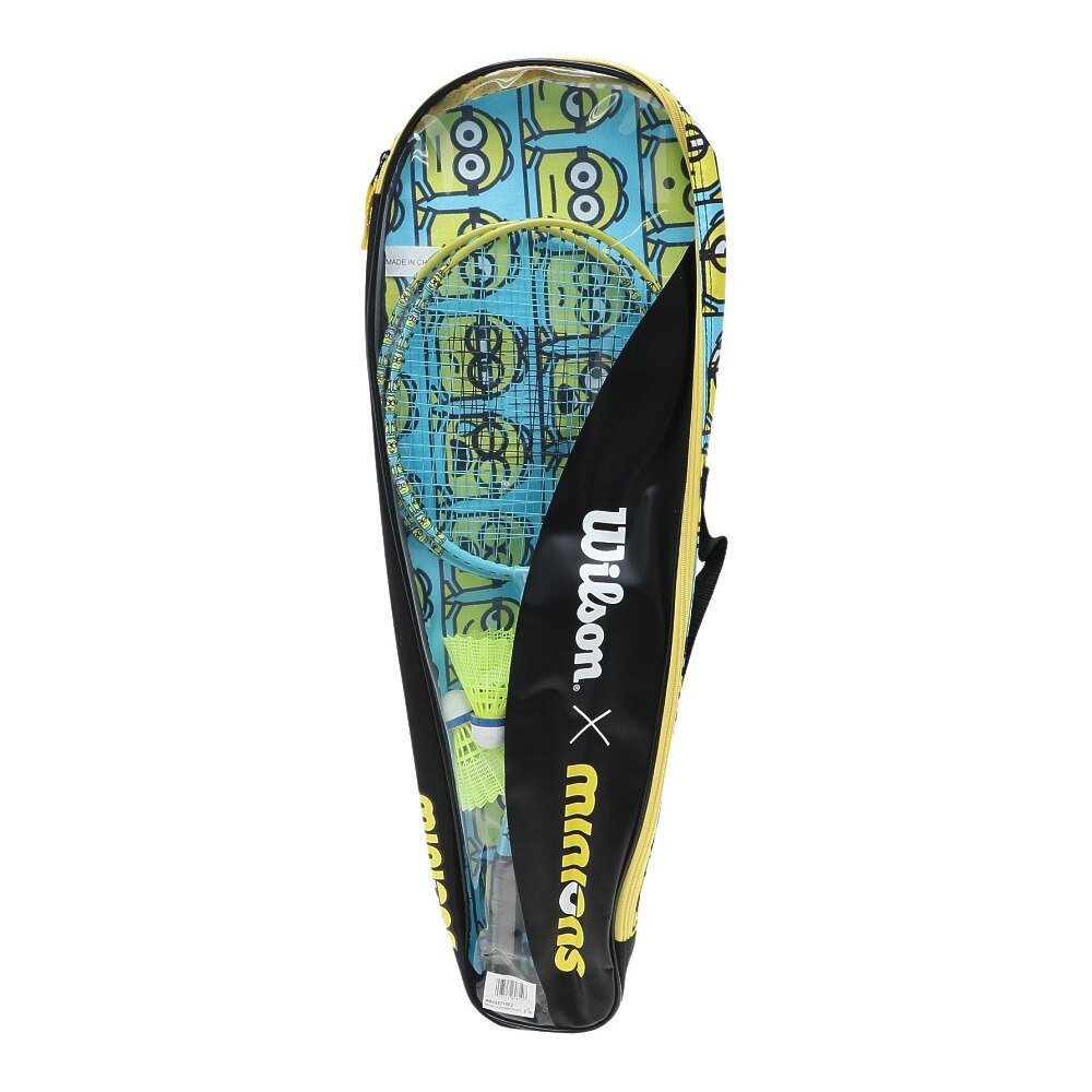 Wilson ジュニア バドミントンラケット MINIONS 2.0 JR BADMINTON SET 2 WR105710F2 ５ 125 バドミントン