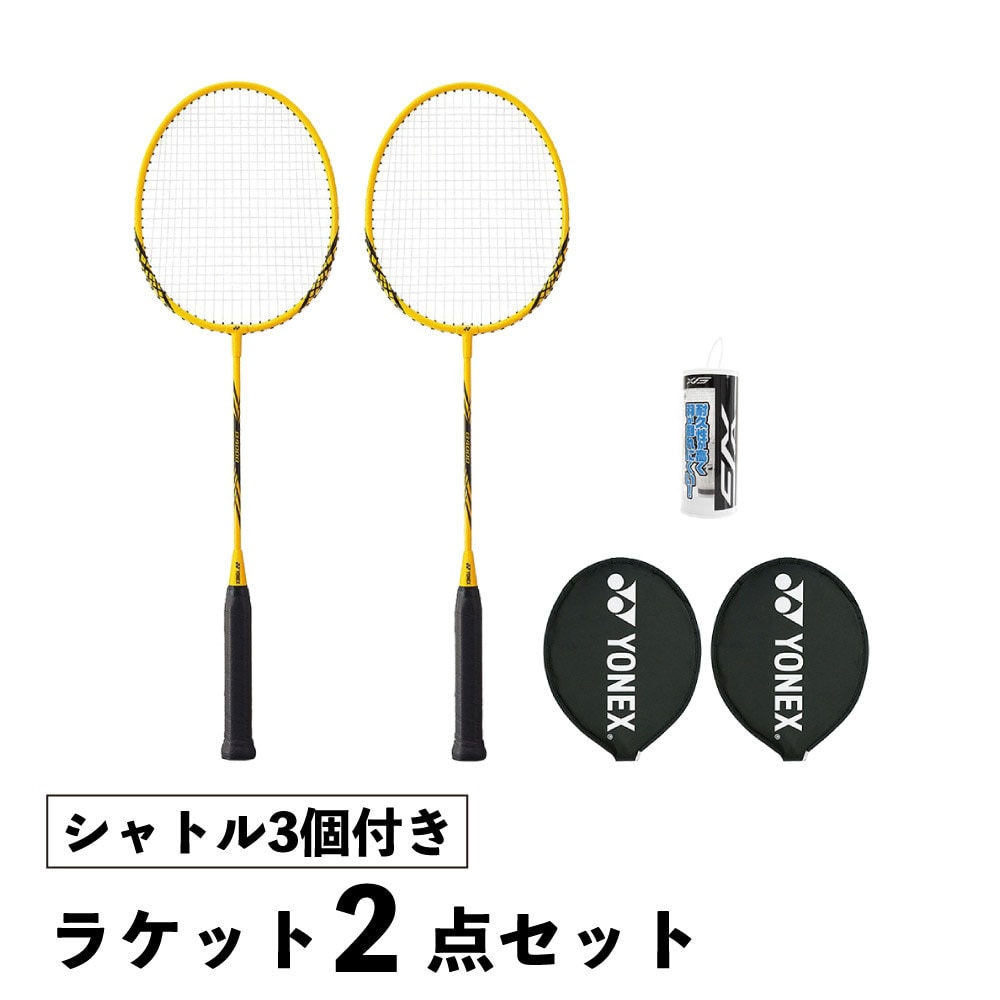 YONEX バドミントンラケット、ストリング2本セット