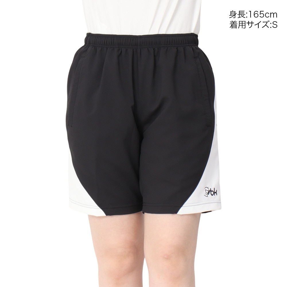 ブラックナイト（blackknight）（メンズ）バドミントンウェア ハーフパンツ S-2330-BLAWHT 速乾