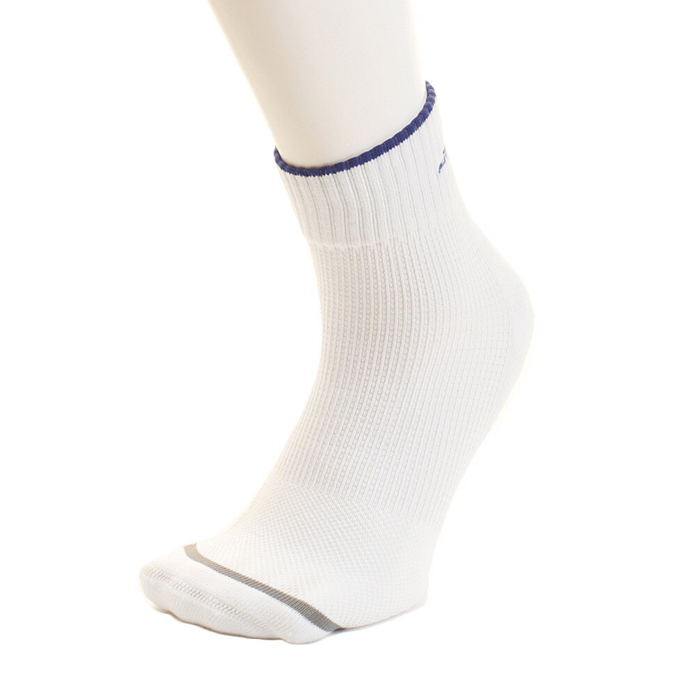 バドミントン ハーフソックス KSC-01UN WHT/BLU