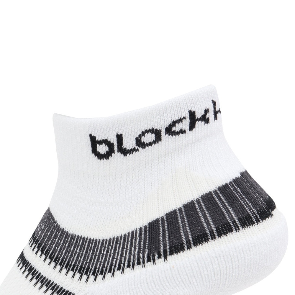 ブラックナイト（blackknight）（メンズ）バドミントン ソックス ショート丈ソックス SC-2942-WHT-2528