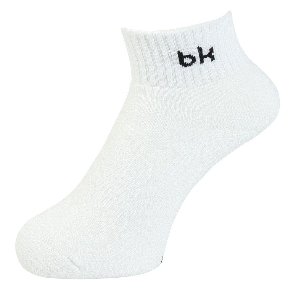 ブラックナイト（blackknight）（メンズ、レディース）バドミントン ソックス ショート丈 3足組 SC-5980-WHT-2225