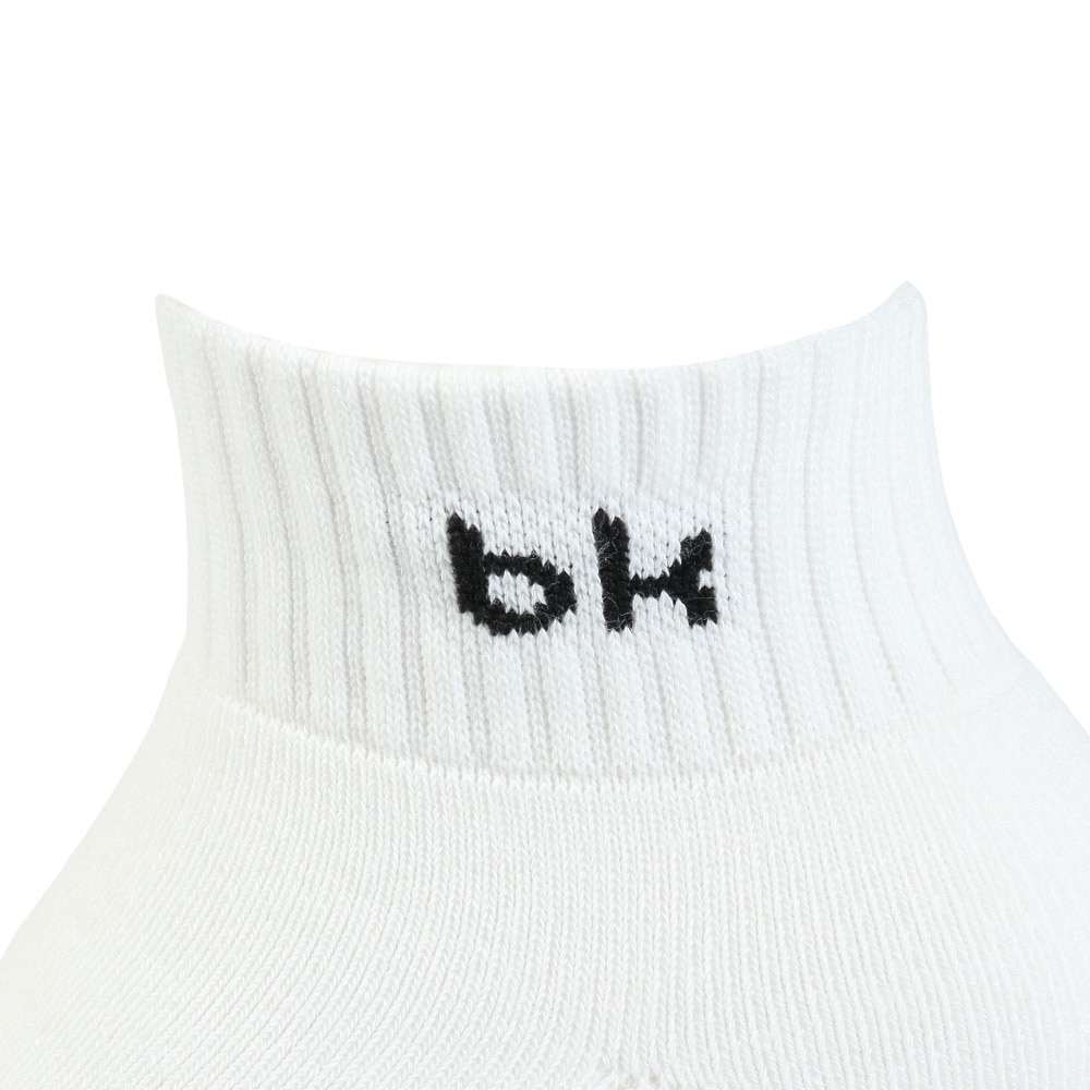 ブラックナイト（blackknight）（メンズ、レディース）バドミントン ソックス ショート丈 3足組 SC-5980-WHT-2225