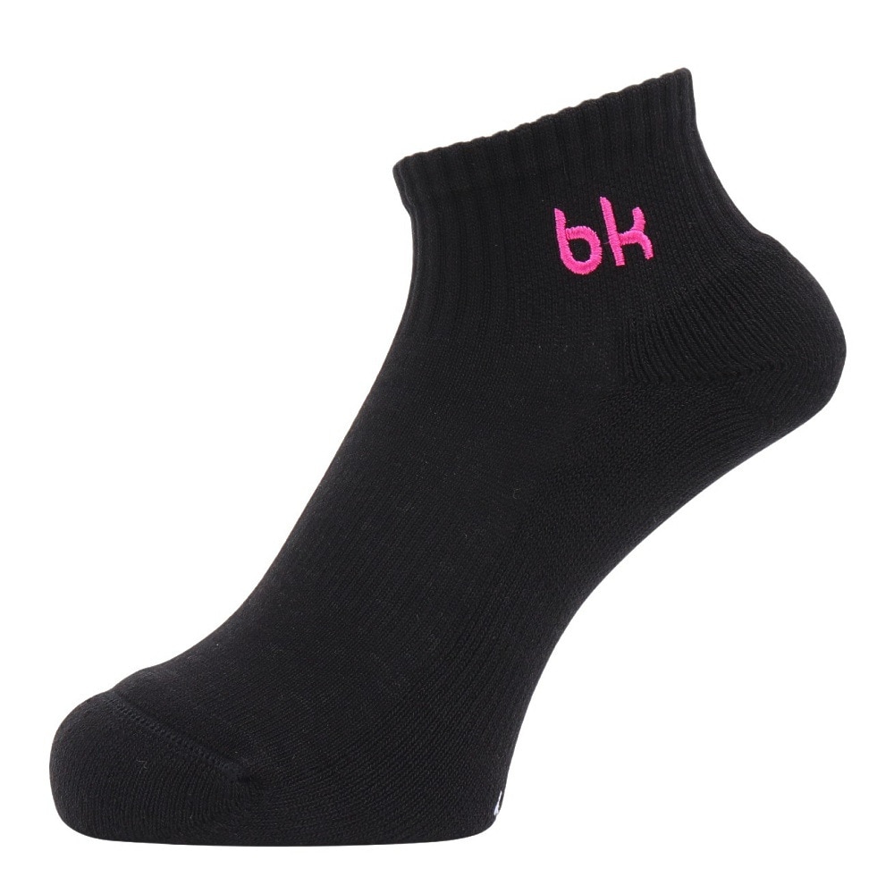 ブラックナイト（blackknight）（メンズ、レディース）バドミントン ショート丈ソックス SC-5982-BLAPNK-2528