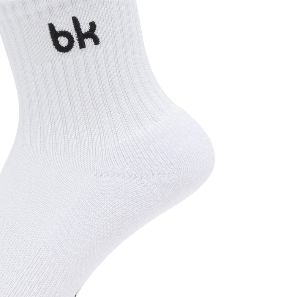 ブラックナイト（blackknight）（メンズ、レディース）バドミントン ロング丈ソックス SC-5983-WHT-2225