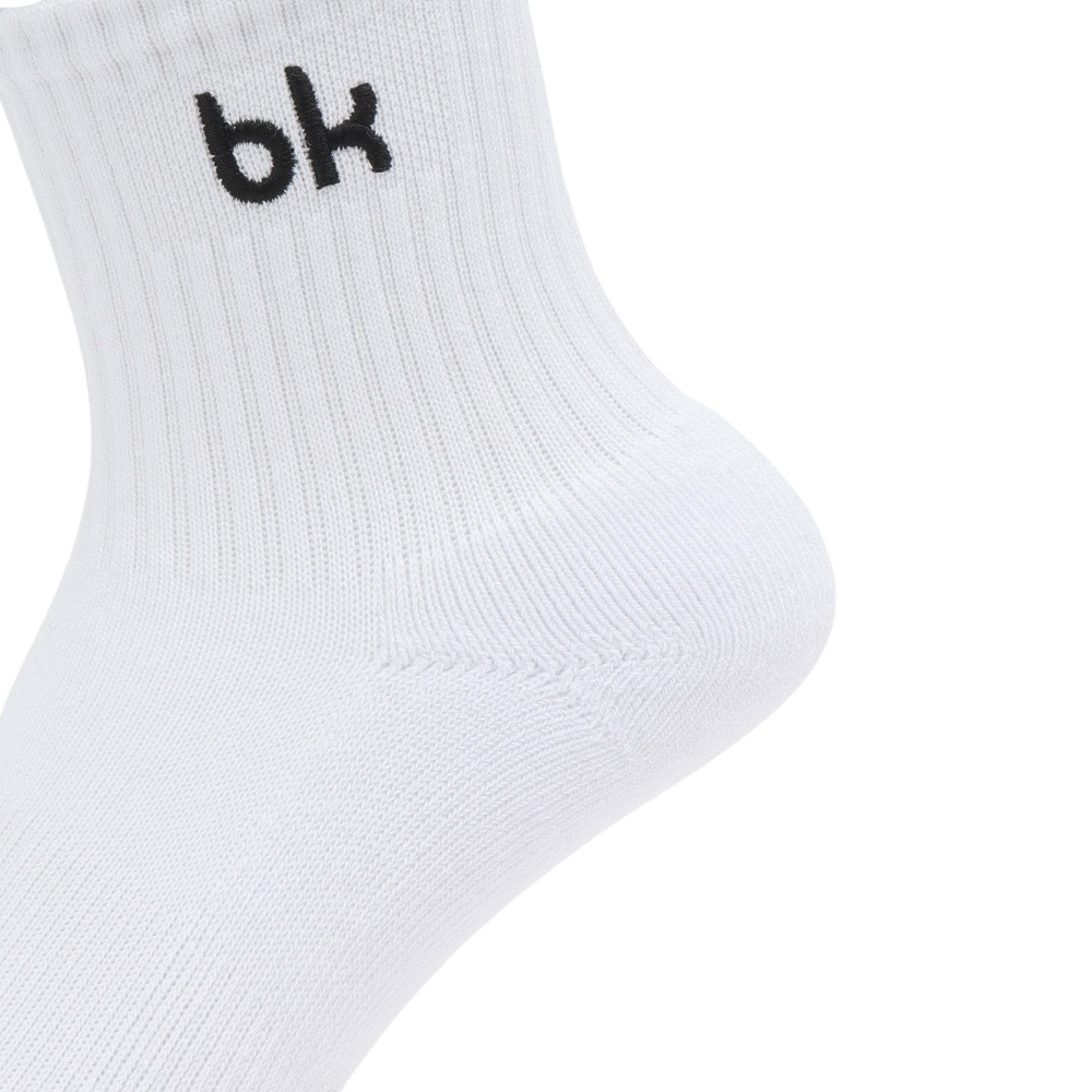 ブラックナイト（blackknight）（メンズ、レディース）バドミントン ロング丈ソックス SC-5983-WHT-2528