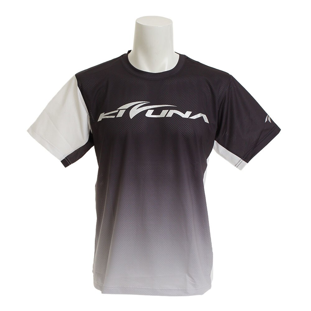  【多少の傷汚れありの為大奉仕】バドミントン ウェア Tシャツ 半袖 KTS-04UN BLK