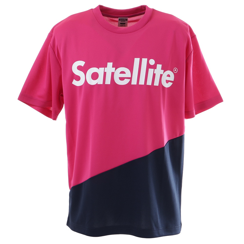  バドミントン ウェア Tシャツ 半袖 2トーン ドライ STS2D PINK/NAVY