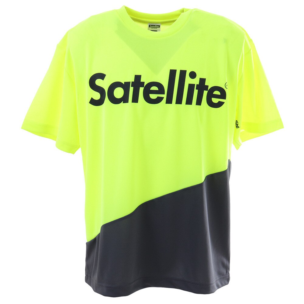  バドミントン ウェア Tシャツ 半袖 2トーン ドライ STS2D YELLOW/GRAY