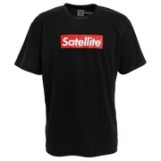 サテライト（Satellite）（メンズ）バドミントン ウェア Tシャツ 半袖 ドライ RED BOX STSDR BLACK