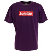 サテライト（Satellite）（メンズ）バドミントン ウェア Tシャツ 半袖 ドライ RED BOX STSDR PURPLE
