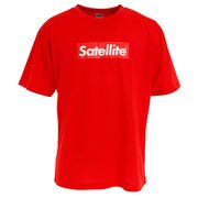 サテライト（Satellite）（メンズ）バドミントン ウェア Tシャツ 半袖 ドライ RED BOX STSDR RED