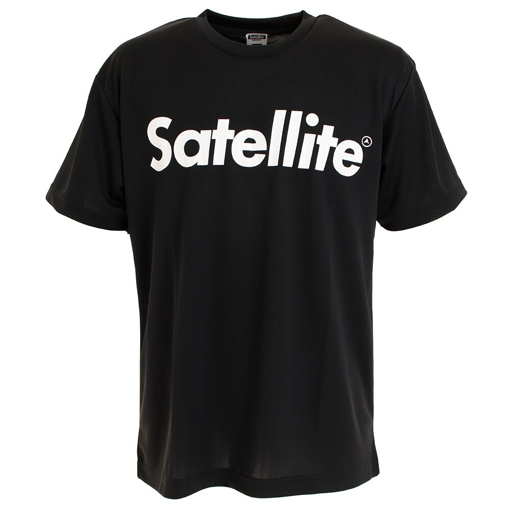  バドミントン ウェア Tシャツ 半袖 ドライ ロゴ STSDT BLACK/WHITE