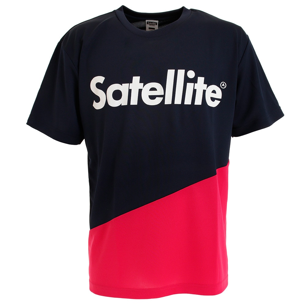  バドミントン ウェア Tシャツ 半袖 2トーン ドライ STS2D NAVY/PINK