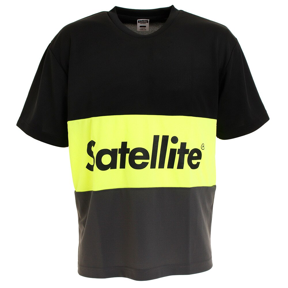  バドミントン ウェア Tシャツ 半袖 3トーン ドライ STS3D BLACK/YELLOW/GRAY