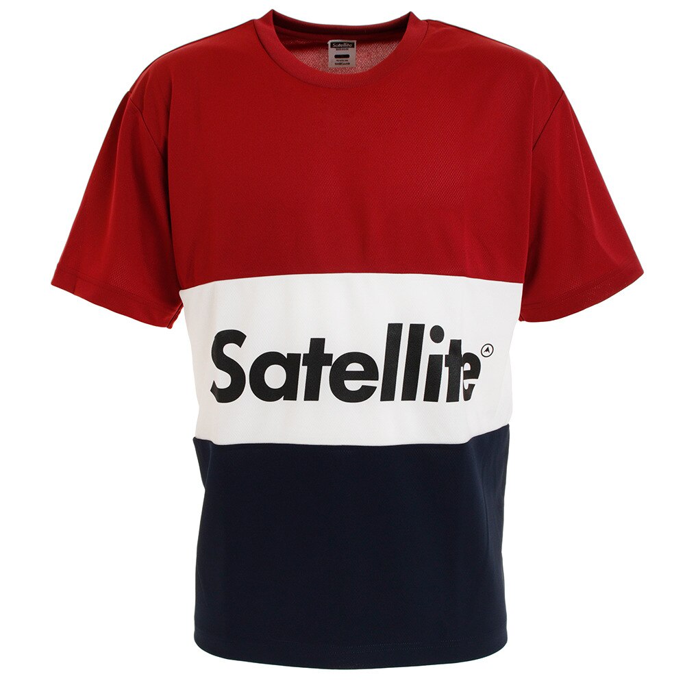  バドミントン ウェア Tシャツ 半袖 3トーン ドライ STS3D WINE/WHITE/NAVY