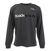 ブラックナイト（blackknight）（メンズ、レディース）バドミントンウェア ロングTシャツ T-0230-GRY