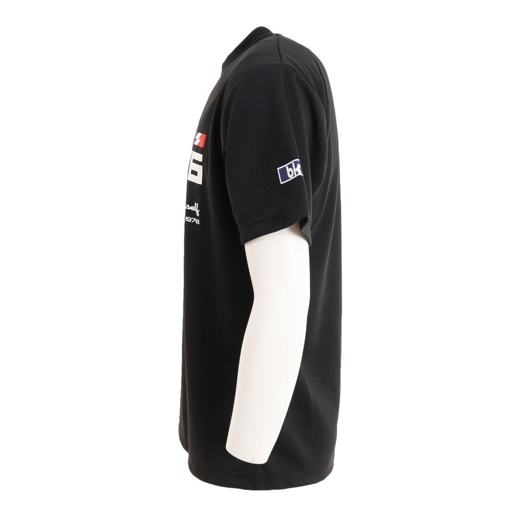 ブラックナイト（blackknight）（メンズ、レディース）バドミントンウェア ドライTシャツ T-2122-BLA★★★