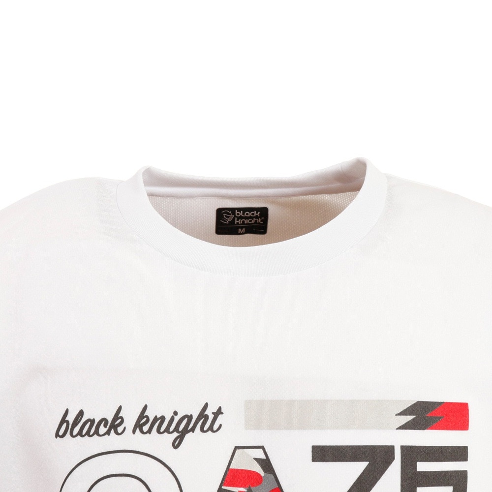ブラックナイト（blackknight）（メンズ、レディース）バドミントンウェア ドライTシャツ T-2122-WHT