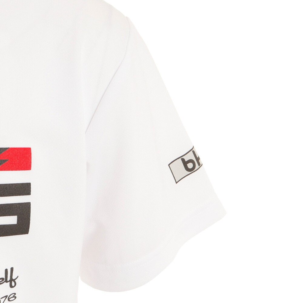 ブラックナイト（blackknight）（メンズ、レディース）バドミントンウェア ドライTシャツ T-2122-WHT