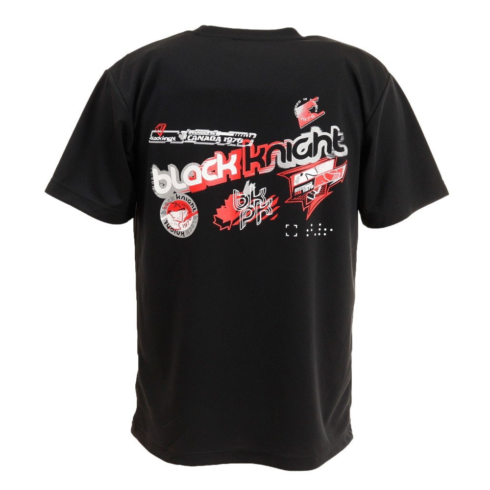 ブラックナイト（blackknight）（メンズ、レディース）バドミントンウェア ドライTシャツ T-2124-BLA