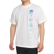 ブラックナイト（blackknight）（メンズ）バドミントンウェア ドライTシャツ T-2124-WHT