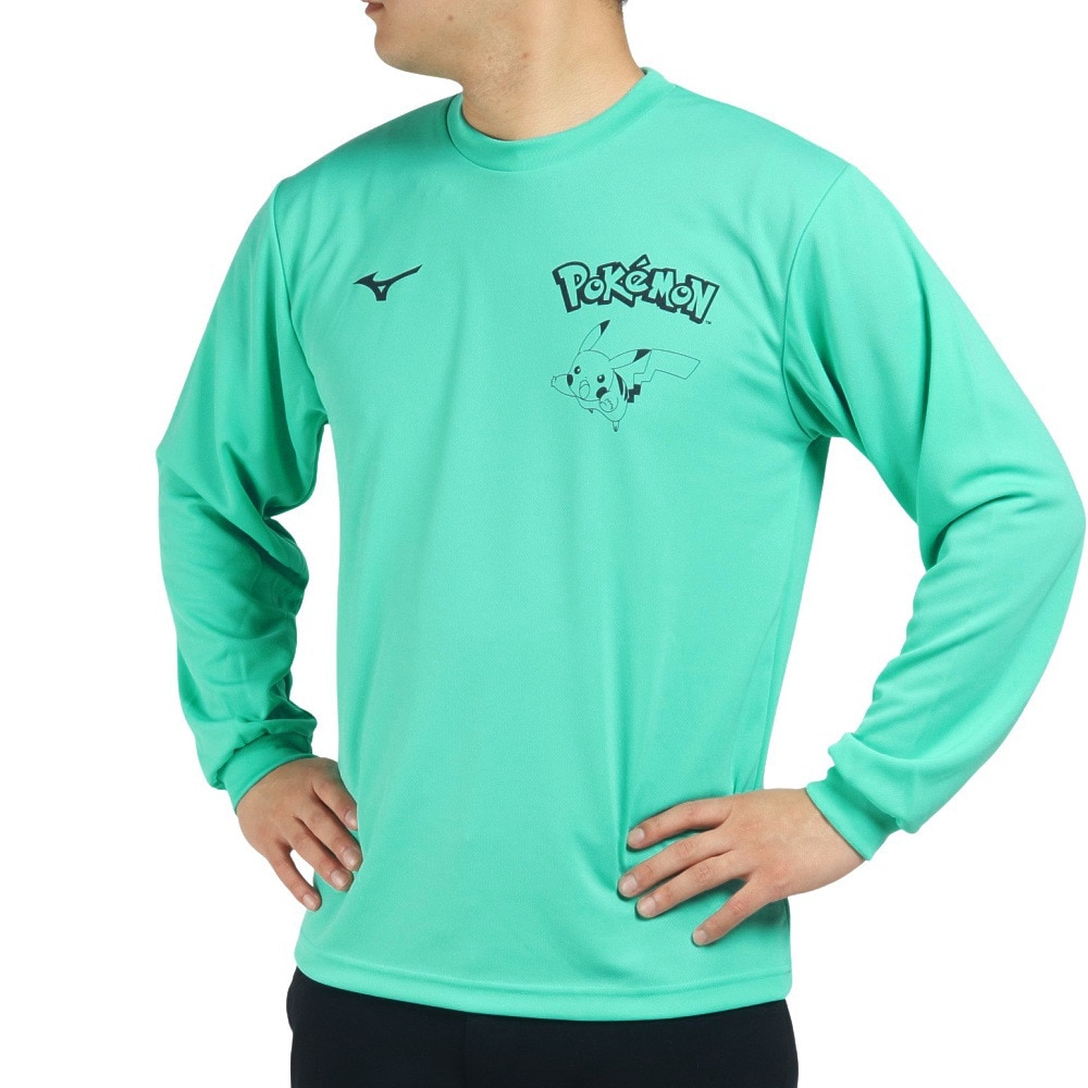 ミズノ（MIZUNO）（メンズ、レディース）バドミントンウェア ポケモン 長袖Tシャツ 72JA2P0132 スポーツ用品はスーパースポーツゼビオ