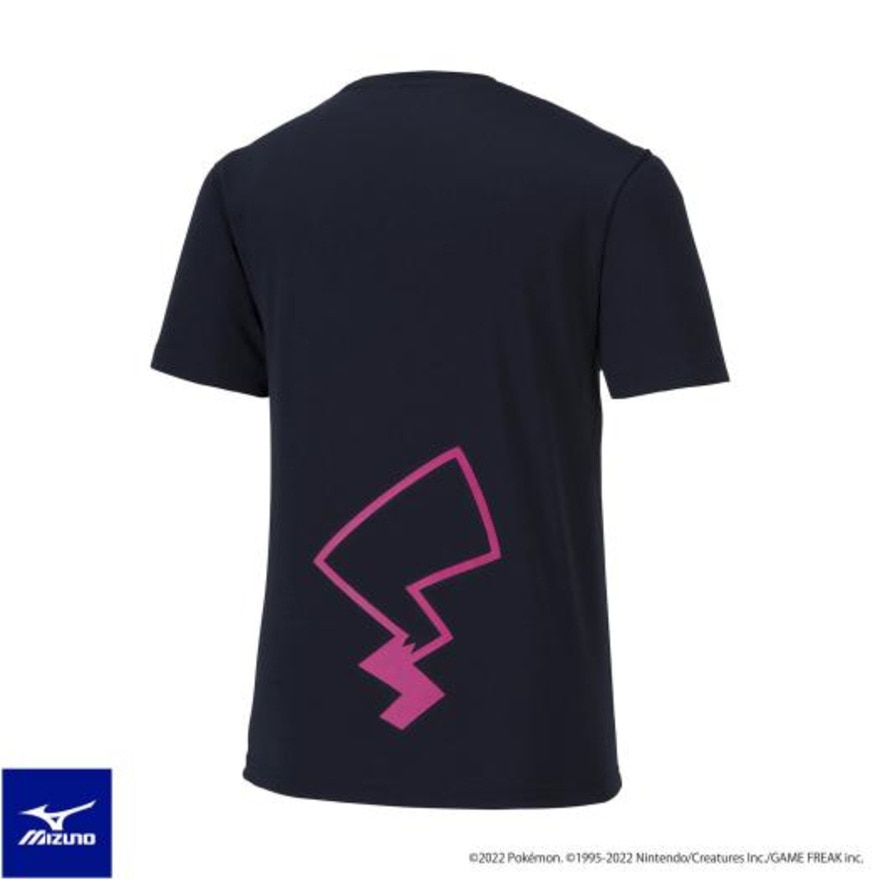 ミズノ（MIZUNO）（メンズ、レディース）バドミントンウェア ポケモン ピカチュウ半袖Tシャツ 72JA2P0214