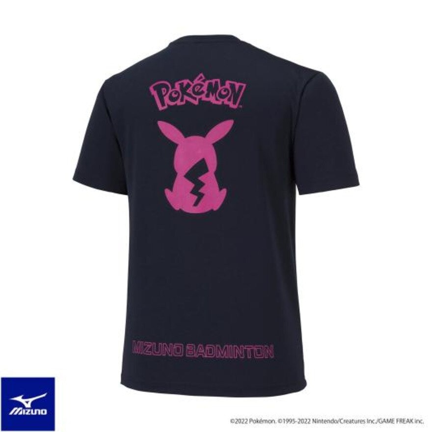 ミズノ（MIZUNO）（キッズ）バドミントンウェア ジュニア ポケモン ピカチュウ半袖Tシャツ 72JA2P0314 JR  スポーツ用品はスーパースポーツゼビオ