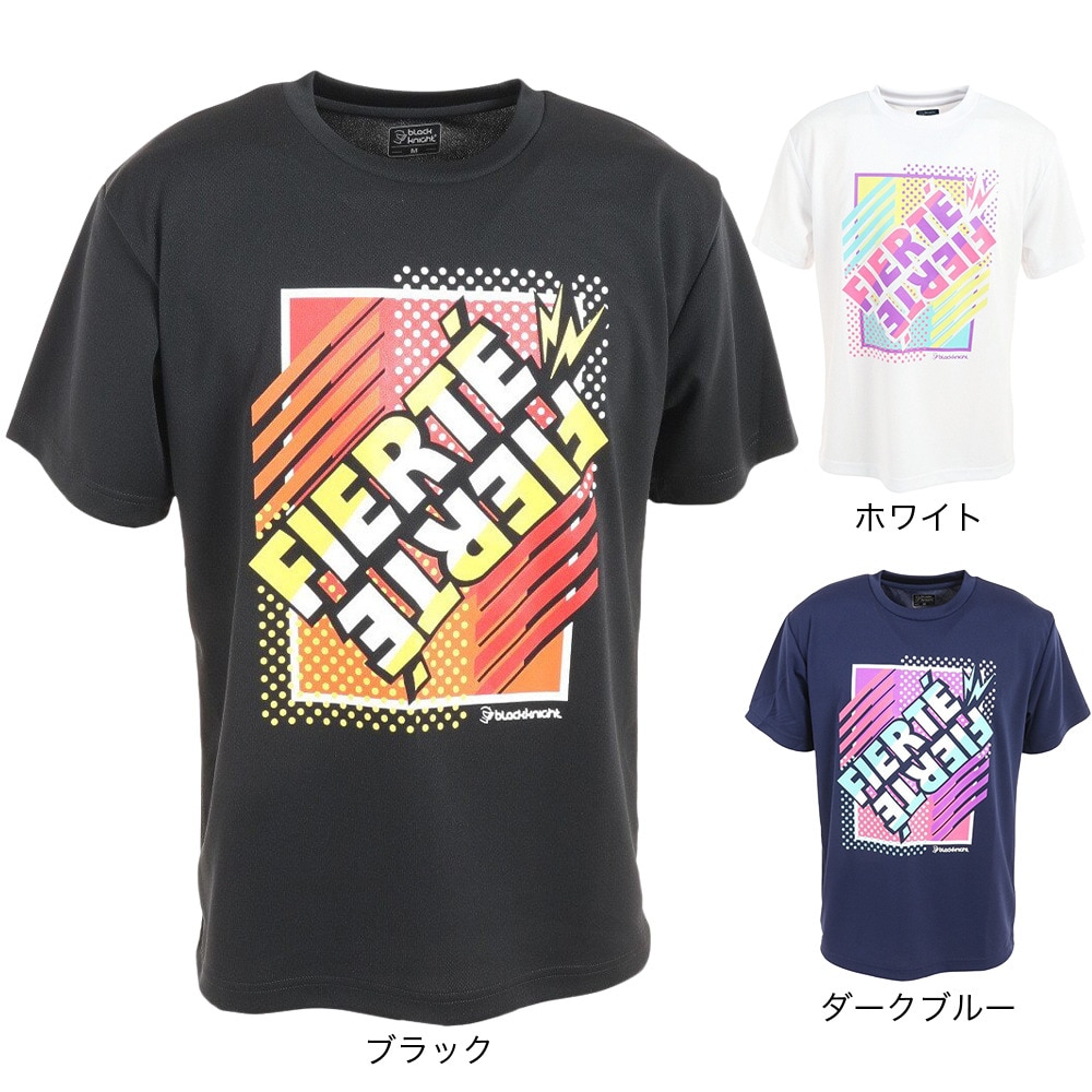 ブラックナイト（blackknight）（メンズ）バドミントンウェア ドライTシャツ T-3110U-WHT