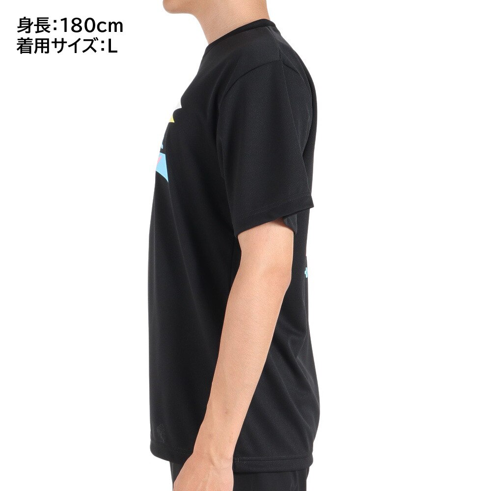 ブラックナイト（blackknight）（メンズ）バドミントンウェア ドライTシャツ T-3112U-BLA