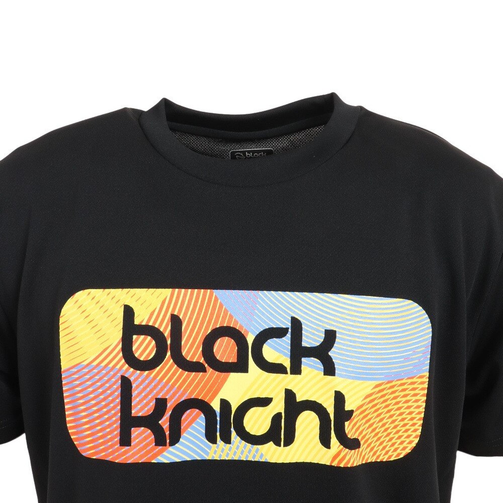 ブラックナイト（blackknight）（メンズ）バドミントンウェア ドライ半袖Tシャツ T-3118U-BLA