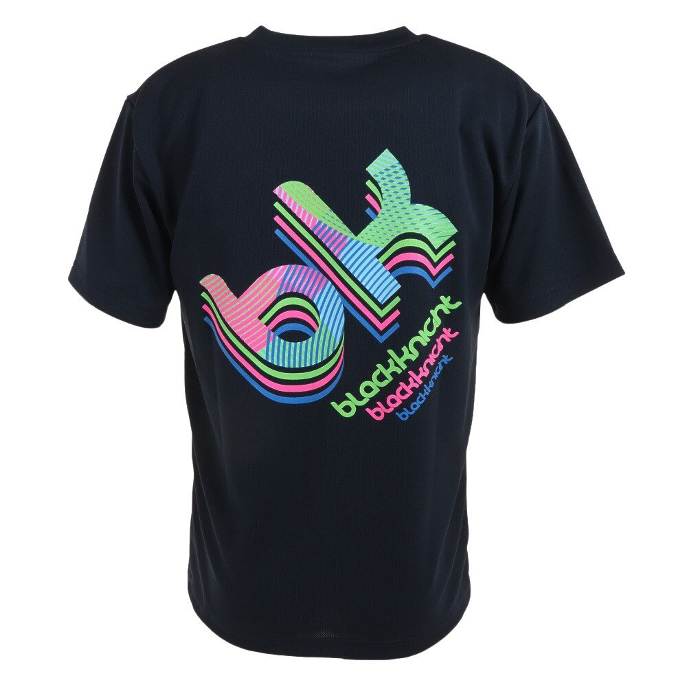 ブラックナイト（blackknight）（メンズ）バドミントンウェア ドライ半袖Tシャツ T-3118U-NVY