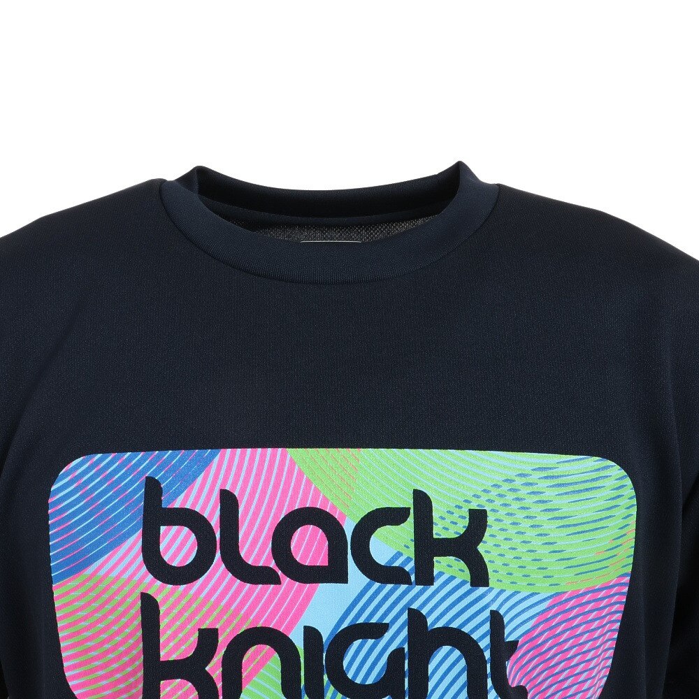 ブラックナイト（blackknight）（メンズ）バドミントンウェア ドライ半袖Tシャツ T-3118U-NVY