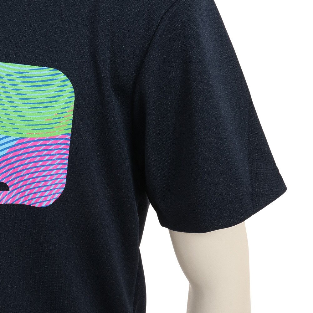 ブラックナイト（blackknight）（メンズ）バドミントンウェア ドライ半袖Tシャツ T-3118U-NVY