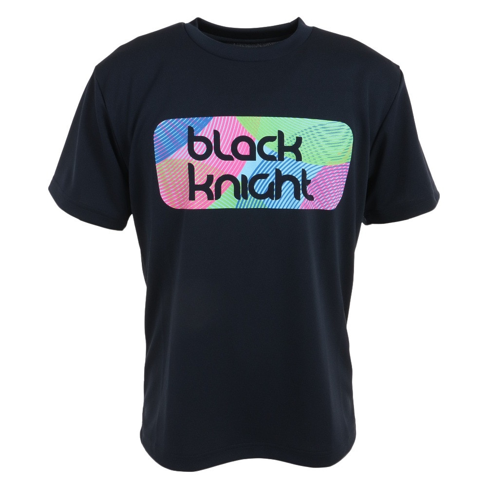 ブラックナイト（blackknight）（メンズ）バドミントンウェア ドライ半袖Tシャツ T-3118U-NVY