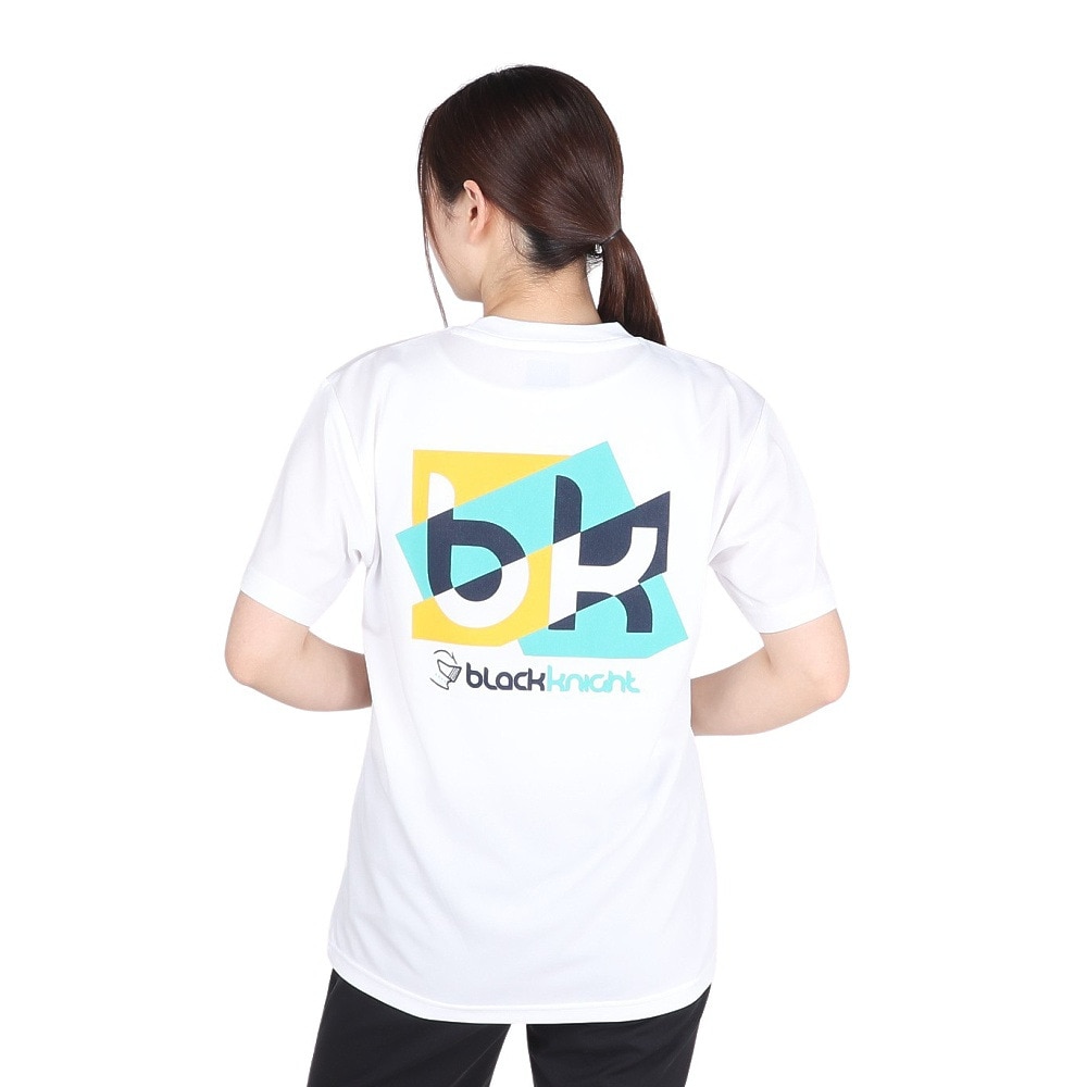ブラックナイト（blackknight）（メンズ、レディース）バドミントンウェア ドライTシャツ T-4101U-WHT