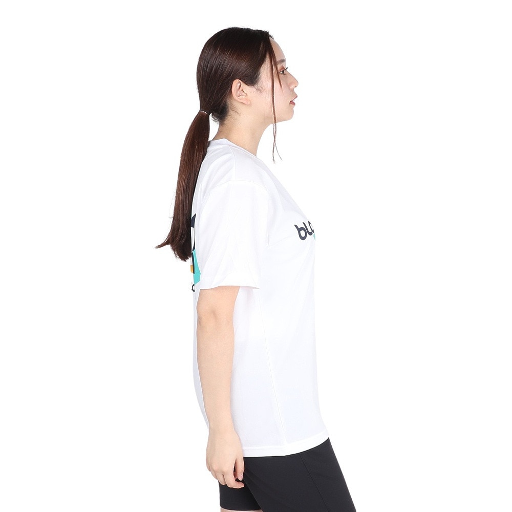 ブラックナイト（blackknight）（メンズ、レディース）バドミントンウェア ドライTシャツ T-4101U-WHT