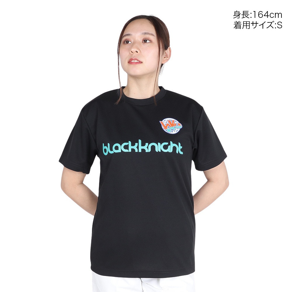 ブラックナイト（blackknight）（メンズ、レディース）バドミントンウェア ドライTシャツ T-4102U-BLA