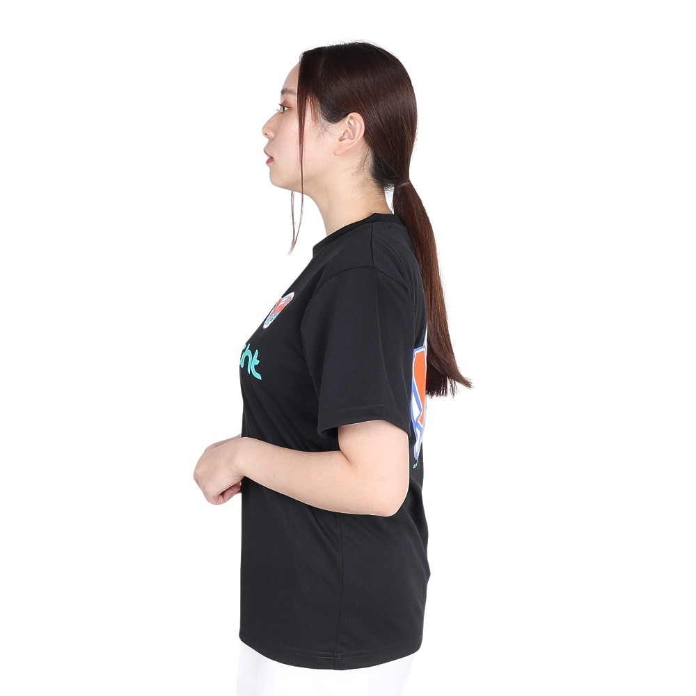 ブラックナイト（blackknight）（メンズ、レディース）バドミントンウェア ドライTシャツ T-4102U-BLA