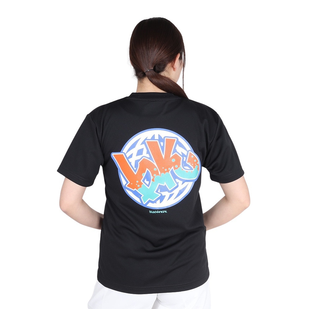 ブラックナイト（blackknight）（メンズ、レディース）バドミントンウェア ドライTシャツ T-4102U-BLA