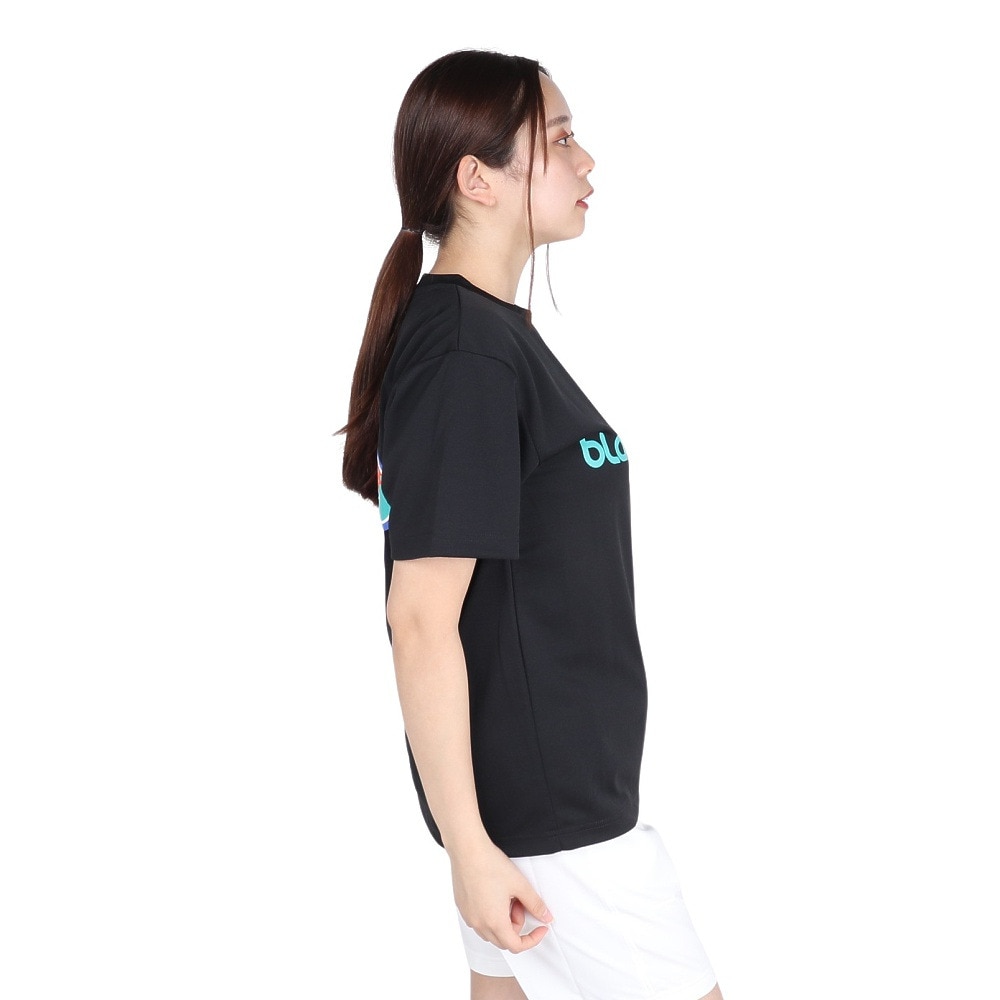 ブラックナイト（blackknight）（メンズ、レディース）バドミントンウェア ドライTシャツ T-4102U-BLA