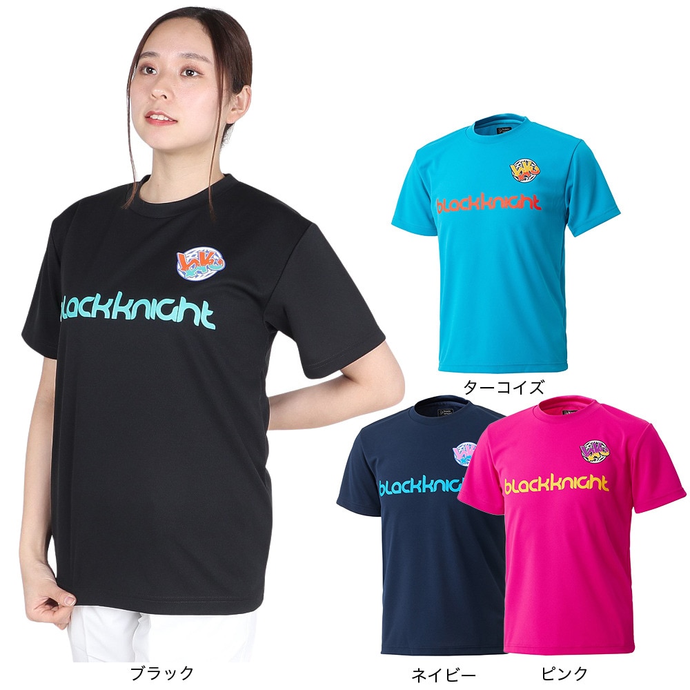 ブラックナイト（blackknight）（メンズ、レディース）バドミントンウェア ドライTシャツ T-4102U-NVY