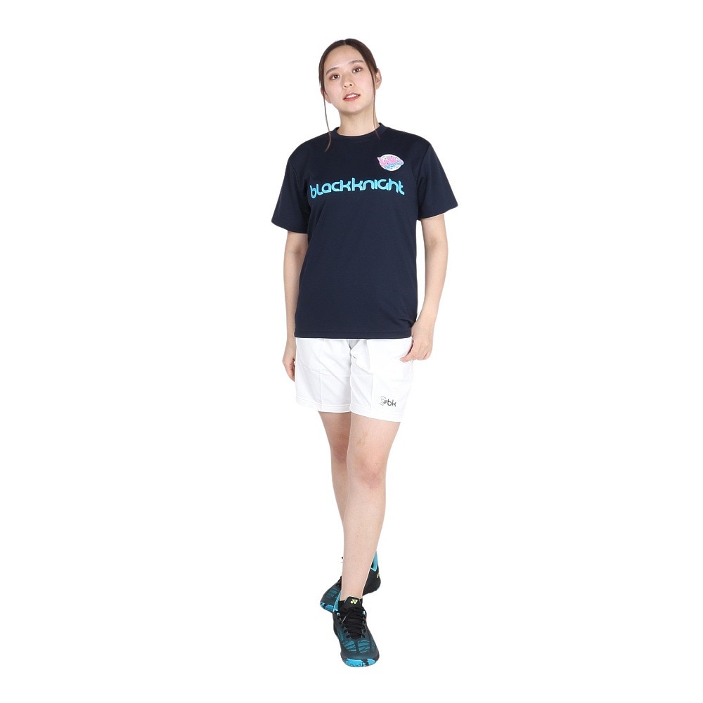ブラックナイト（blackknight）（メンズ、レディース）バドミントンウェア ドライTシャツ T-4102U-NVY