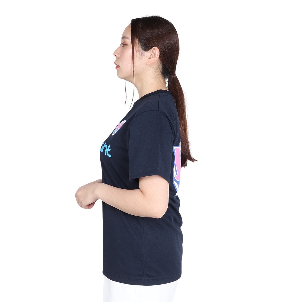 ブラックナイト（blackknight）（メンズ、レディース）バドミントンウェア ドライTシャツ T-4102U-NVY
