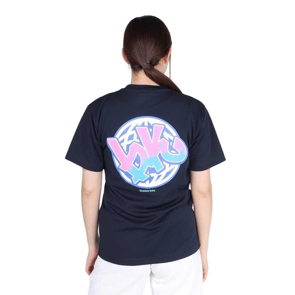 ブラックナイト（blackknight）（メンズ、レディース）バドミントンウェア ドライTシャツ T-4102U-NVY