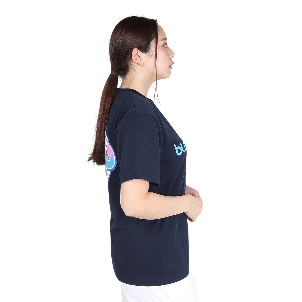 ブラックナイト（blackknight）（メンズ、レディース）バドミントンウェア ドライTシャツ T-4102U-NVY