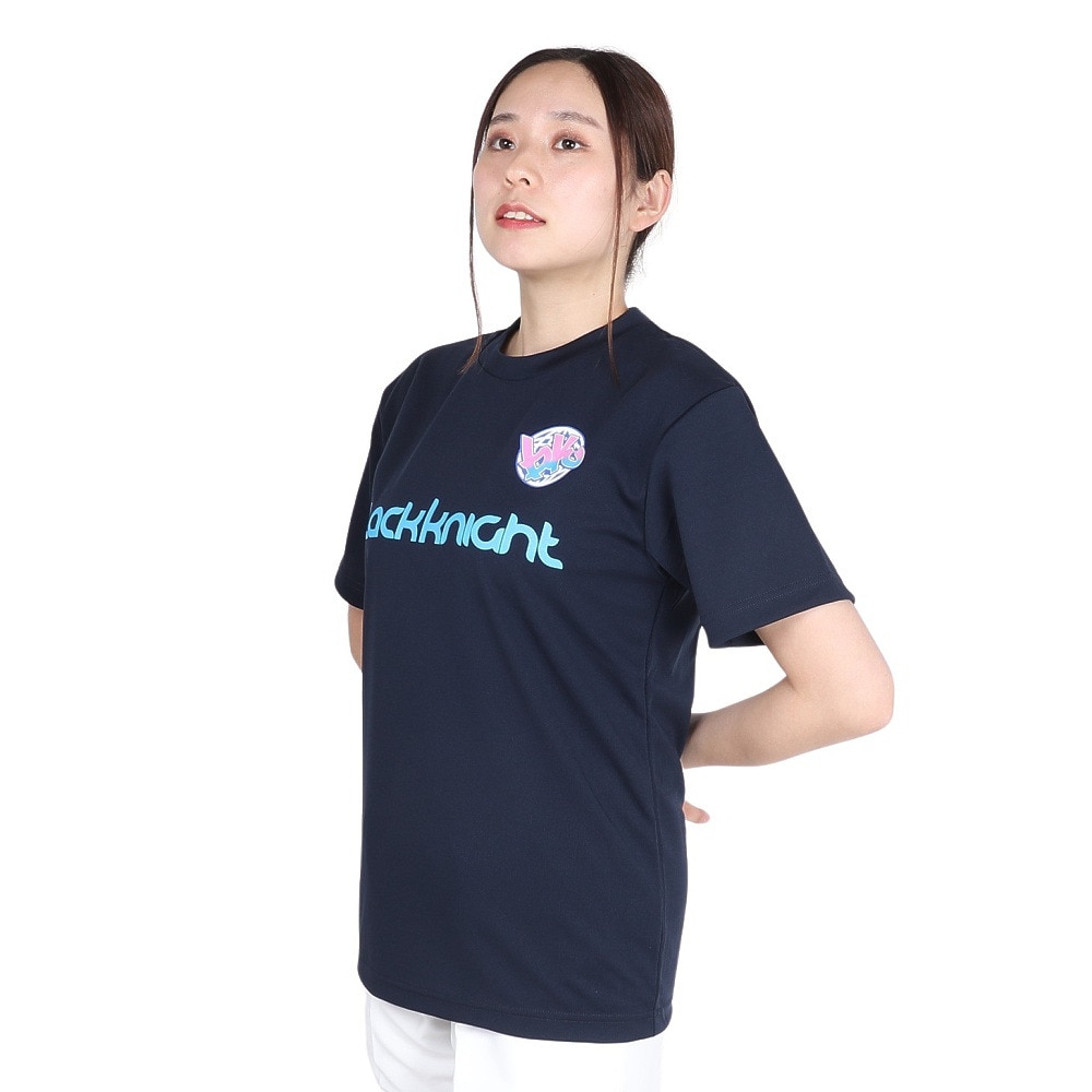 ブラックナイト（blackknight）（メンズ、レディース）バドミントンウェア ドライTシャツ T-4102U-NVY