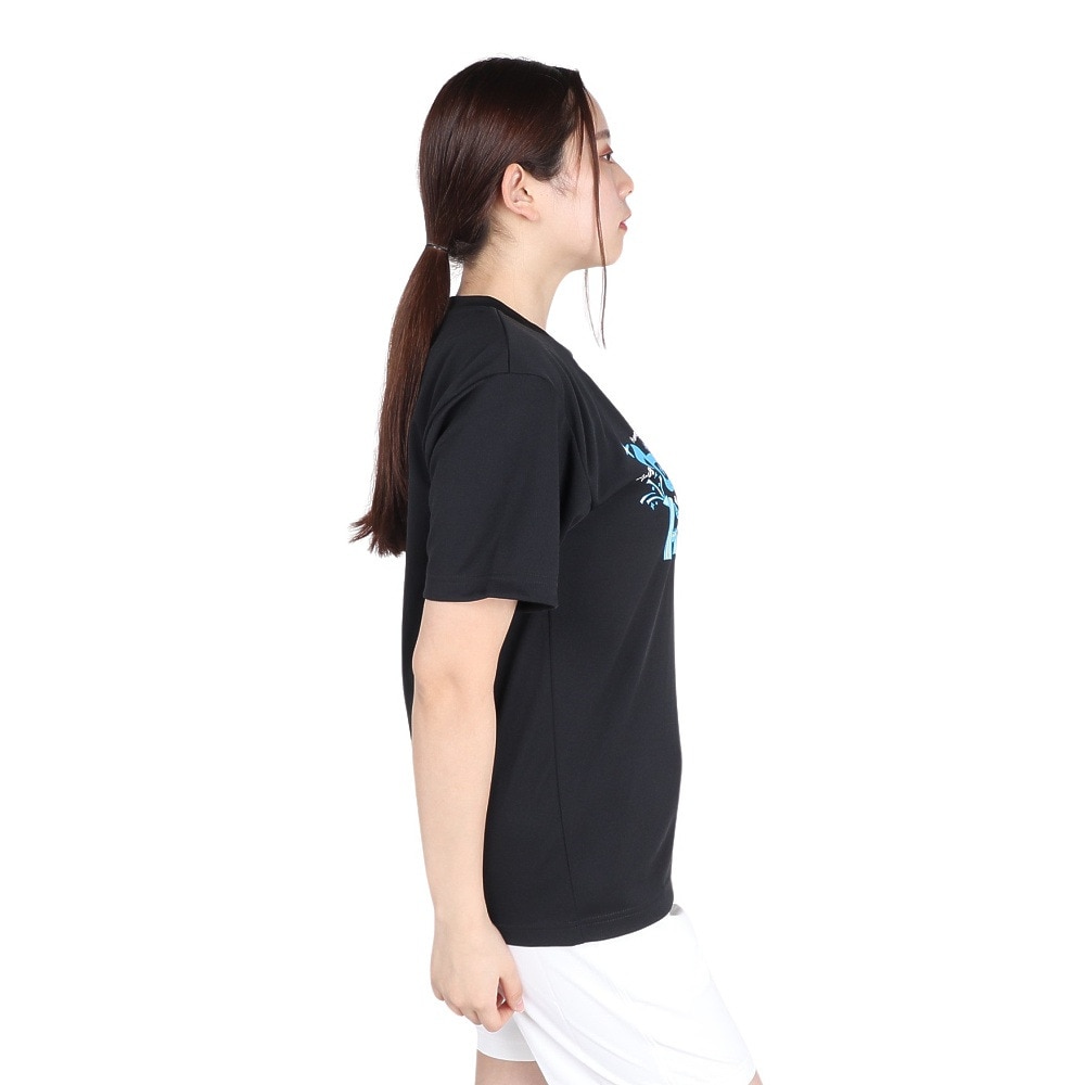 ブラックナイト（blackknight）（メンズ、レディース）バドミントンウェア ドライTシャツ T-4103U-BLA
